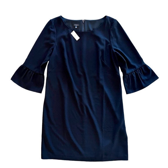 Talbots Dresses & Skirts - NWT Talbots Women’s Sheath Black Dress Size 14 3/4 Bell Sleeve Cocktail NEW $129